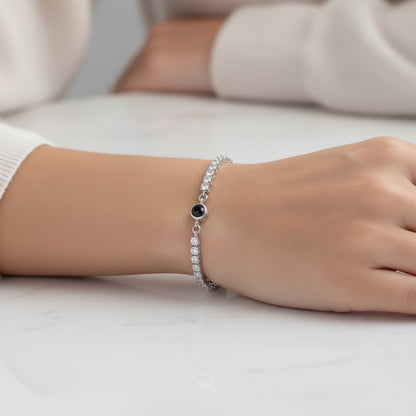 צמיד טניס - עם תמונה מוצפנת