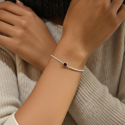 צמיד רפאל משובץ - עם תמונה מוצפנת