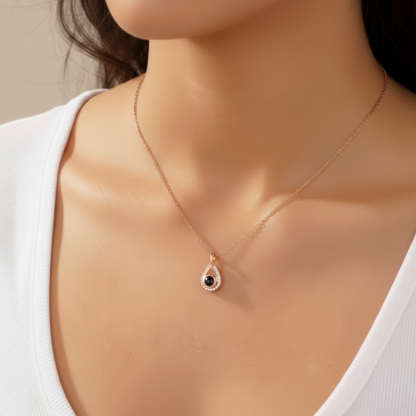 שרשרת גל משובצת - עם תמונה מוצפנת