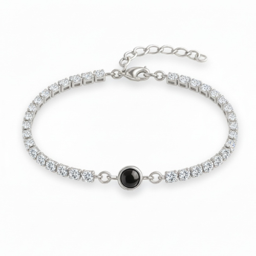 צמיד טניס - עם תמונה מוצפנת