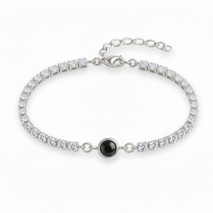 צמיד טניס - עם תמונה מוצפנת