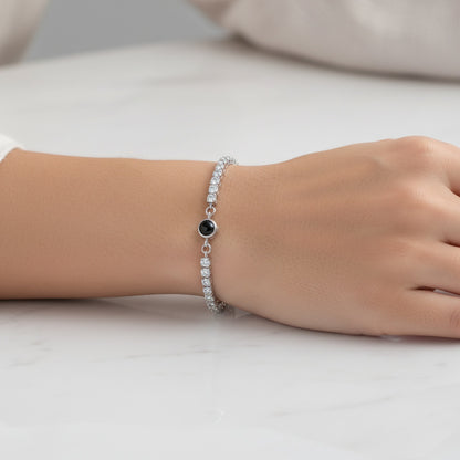 צמיד טניס - עם תמונה מוצפנת