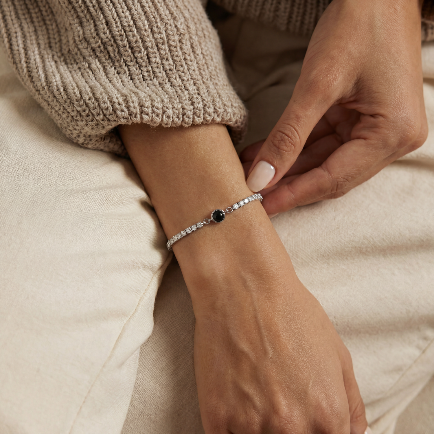 צמיד טניס - עם תמונה מוצפנת - Remora Israel