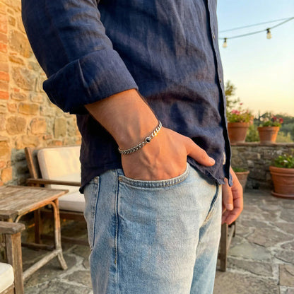 צמיד גורמט לגבר - עם תמונה מוצפנת